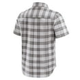 thumbnail image 3 of Men's Darius Rucker Collection by Fanatics Gray Buffalo Bills Team Plaid Short Sleeve Full-Snap Shirt, 3 of 6