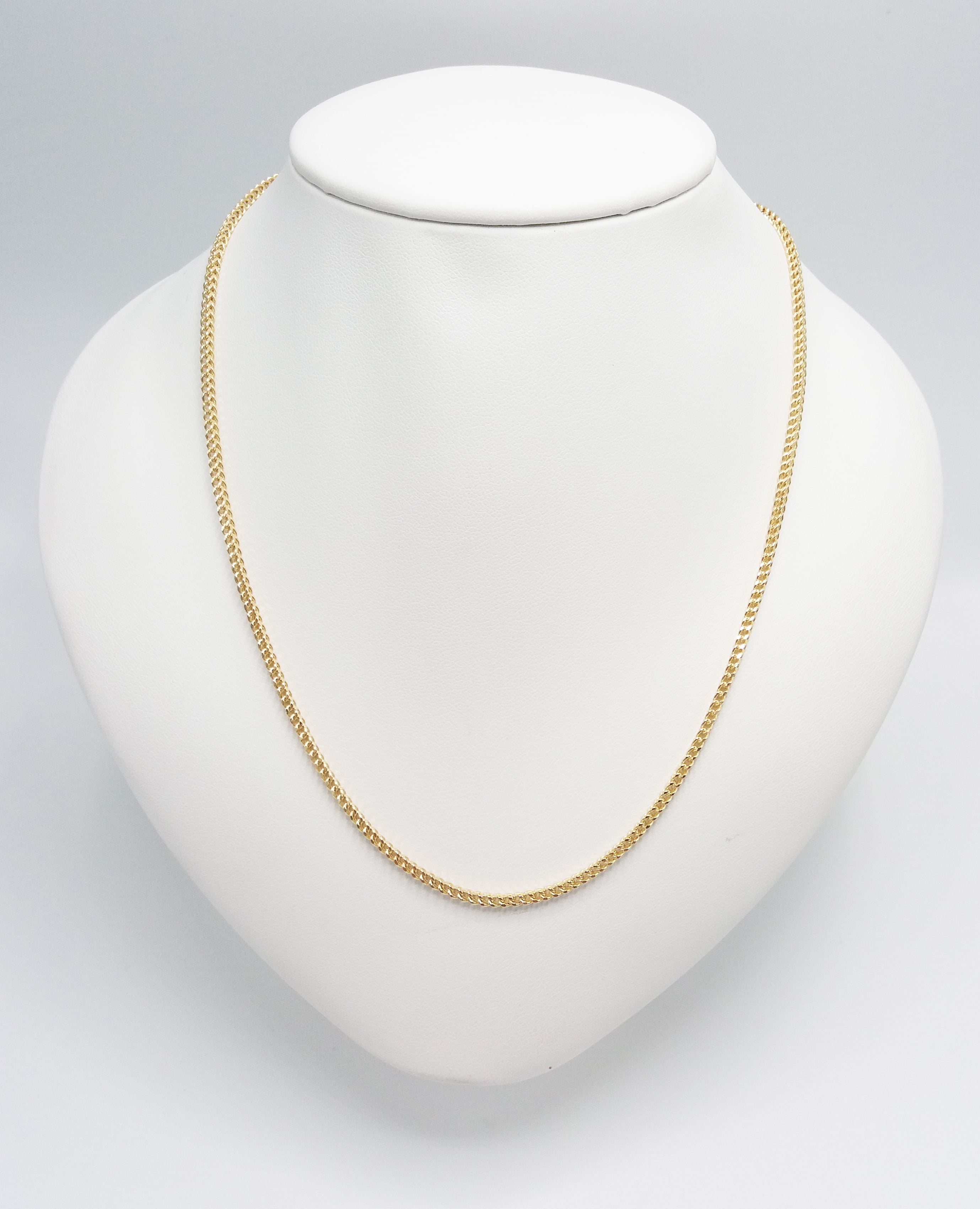 Brilliance Fine Jewelry 10K Yellow Gold Adult Franco Chain 22"