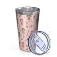 thumbnail image 2 of 16oz Tumblers Floral Fairy Princess Pattern Stainless Steel Vacuum Insulated Double Wall Travel Tumbler Cups Mug with Lid and Straw,Cleaning Brush for Coffee,Tea, 2 of 4