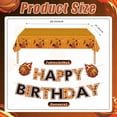 thumbnail image 6 of Basketball Party Supplies Basketball Plates Cups Napkins Basketball Birthday Decorations with Banner Tablecloth - for Sports Party Favors Serve 20 Design2, 6 of 7