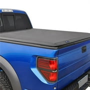 Tyger Auto T3 Soft Tri-fold Truck Bed Tonneau Cover Compatible with 2014-2018 Chevy Silverado / GMC Sierra 1500; 2015-2019 2500HD 3500HD; 2019 LD/Limited | 6'6" Bed | TG-BC3C1007 | Vinyl