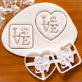 thumbnail image 4 of Galleta Navidad Molde Lavable Reutilizable Lindo Historieta Pascua Bizcocho Moldes Festival de interior Celebración Horneado Herramienta Decorativa Corazón Inevent HA028317-02, 4 of 7
