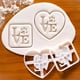 thumbnail image 4 of Molde de gooler mojable reutilizable lindo dibujos animados de Pascua moldes de galletas de pascua de interior celebración para hornear herramienta decorativa 3 piezas corazón Inevent HA028317-02, 4 of 7