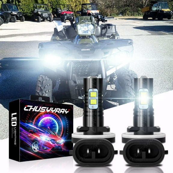 881 862 886 889 LED Fog Light Bulbs Plug&Play 50W 7000LM 6000K Bright White Set of 2