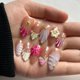 thumbnail image 2 of Uñas postizas MAGLFELL Luxury Medium Almond 3D ABS para mujer, 2 of 9