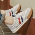 thumbnail image 5 of Men's Summer Breathable Thin 2024 New Versatile Casual Canvas Trendy Sneakers White Shoes Skateboarding, 5 of 6