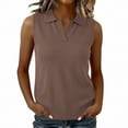 thumbnail image 3 of Breezora Women's Summer Athletic Tank Tops Sleeveless V Neck Collared Cotton Blend Stretchy Lightweight For Running Workout, 3 of 9