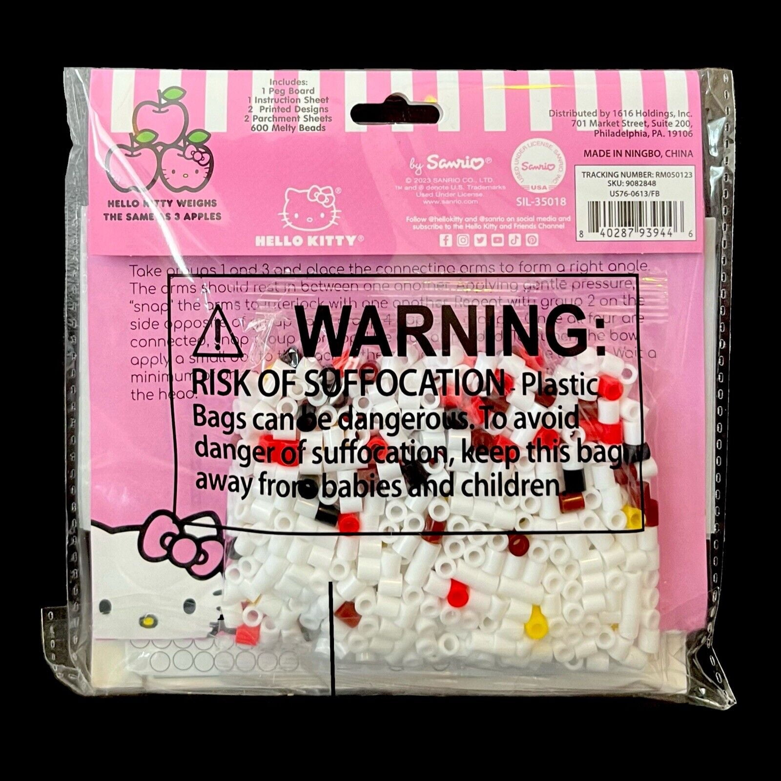 Sanrio Hello Kitty and Friends Heat & Fuse 3D Melty Beads Craft Kits - Kuromi & Cinnamoroll, Keroppi, Pompompurin - Set of 5