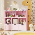 thumbnail image 3 of Aiho Kids Bookcase,Children's Book Shelf, 3 Drawers with wheels for Storage,Toddler Bookshelf for Nursery,Kids Rooms - Pink, 3 of 12
