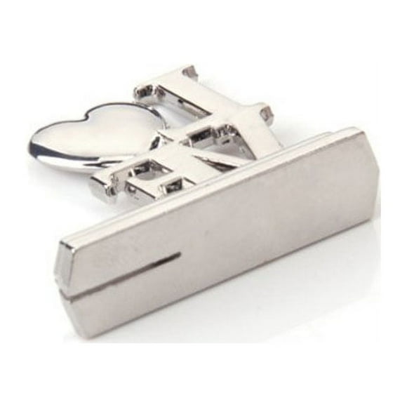 OULII 12Pcs Table Number Holder Shaped Zinc Alloy Silver