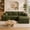 Green, variant on VEPXXP 96" Oversized Boneless L-Shaped Cloud Sectional Sofa, Plush Corduroy Deep Seat Modular Couch for Living Room, No Assembly, Black
