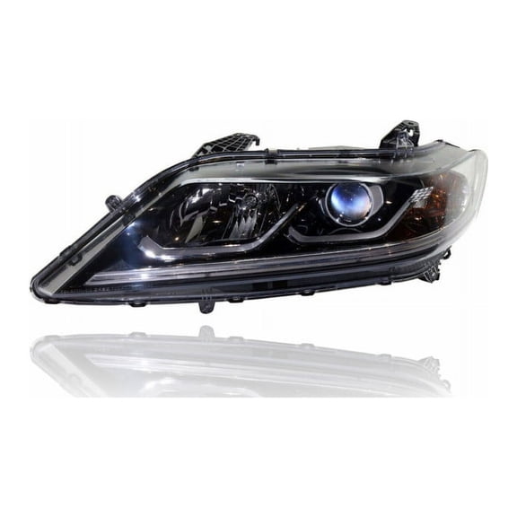 Headlight Assembly - Compatible/Replacement for '16-17 Honda Accord Coupe LXS-Only - Halogen Without LED Daytime Running Light - Left Hand - Driver - 33150T3LA21 - CAPA