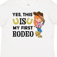 thumbnail image 4 of Inktastic Yes, This is My First Rodeo- Cowgirl in Hat and Boots Girls Toddler T-Shirt, 4 of 5