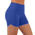 thumbnail image 3 of Frostluinai Workout Shorts for Women High Waist Tummy Control Scrunch Butt Booty Biker Short No Front Seam Yoga Gym Running Shorts Blue XXL, 3 of 9