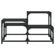 thumbnail image 5 of Mesa de café vidaXL cuadrada de madera de ingeniería negra con marco de metal, 5 of 9