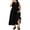 Black 02, variant on Karymi Plus Size Bow Keyhole Sleeveless Midi Dress, High Waist A-Line Casual Flowy Summer Dress with Pockets Sundress