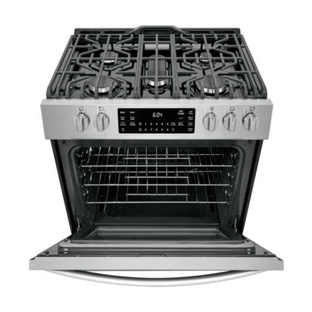 Frigidaire - Gallery 5.6 Cu. Ft. Freestanding Gas Convection Range with Self-Cleaning and Air Fry - Stainless steel