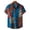 Blue, variant on Palato Mens T Shirts,Men Hawaiian Short Sleeve Beach Shirt Printed Summer Casual Button Down Shirts