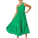 thumbnail image 3 of Vestidos largos bohemios, vestido de fiesta bohemio de verano para mujer, vestido de fiesta de playa bohemio con un solo hombro, materiales ecológicos, 3 of 6