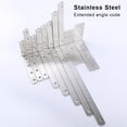 thumbnail image 3 of 4pcs L Bracket Corner Braces Joint Angle Brackets Wall-mounted Bench Shelf Support Heavy Duty Furniture Hardware Rack 125*75*20*3mm, 3 of 9