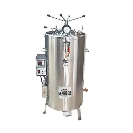 Vertical Autoclave – Double Wall Stainless Steel with Radial Locking & Digital Controller