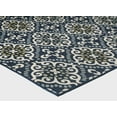thumbnail image 6 of Loomaknoti Havani Kitanza 2' x 3' Blue Damask Indoor/Outdoor Accent Rug, 6 of 6