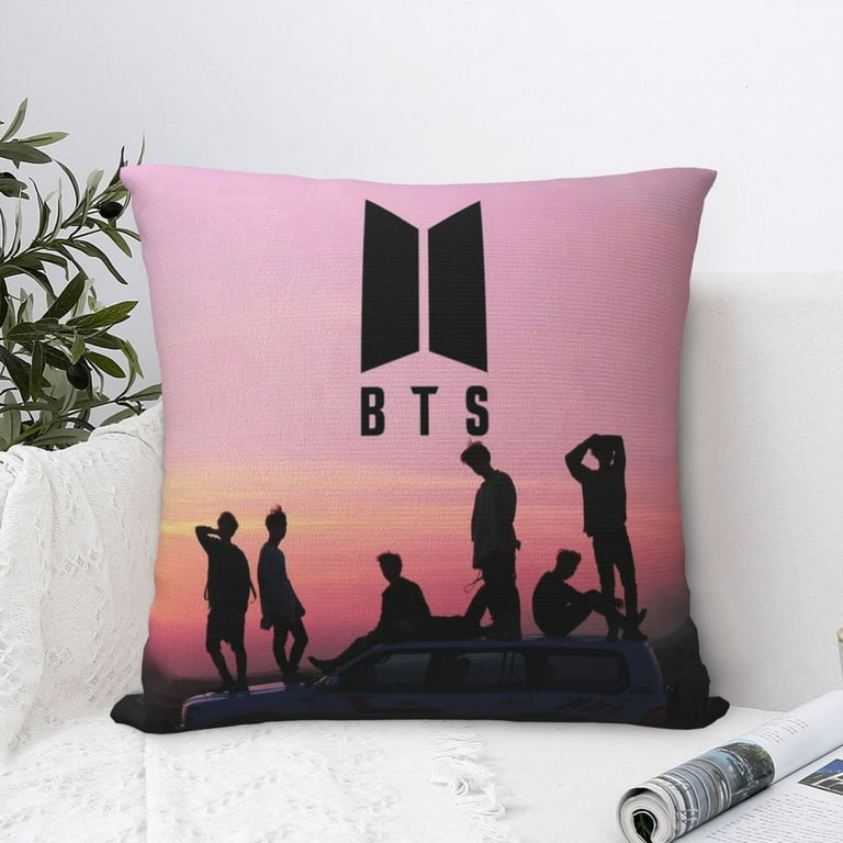 Kpop BTS Throw Pillow Cover Decoration Pillow Case Cushion for