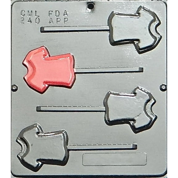 240 Tee Shirt T-Shirt Lollipop Chocolate Candy Mold