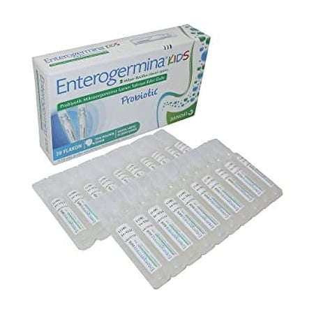 Enterogermina KIDS (20 Vials in Each Pack) Bacillus Clausii Probiotic 2 Billion CFU/5mL for Kids (1)
