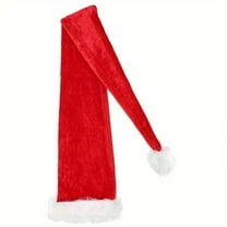 Santa Hats Christmas Winter Extra Long Red Christmas Hat Padded Party Performance With Props Hat Small Santa Hats