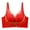 Red, variant on Women's Comfortable Wirefree Lace Push-Up Adjustable Side Armpit Control Bra