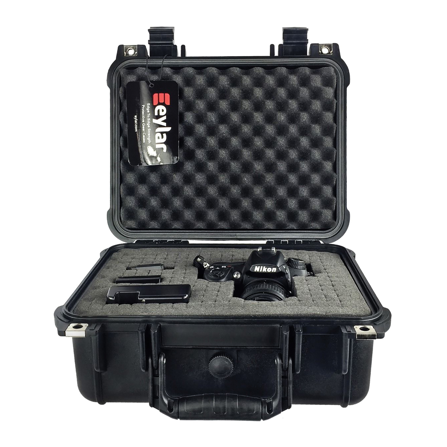 Eylar Standard Waterproof and Shockproof Gear Hard Case with Foam Insert (Black)