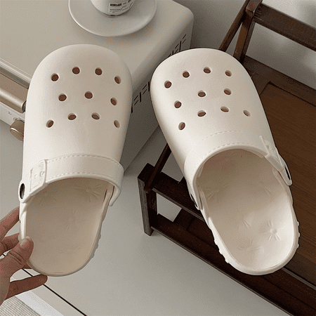 

Wish Women‘s Garden Clogs Shoes Sandals Slippers-White(38/39 EU) S1461