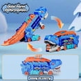 thumbnail image 4 of Dinosaur Transport with Metal Cars, City Dinosaur Ultimate Hauler Track Toy, 4 of 5
