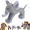 Elephant, variant on Linen Safari Companions Squeaky Dog Toy - Durable Chew Toys for Large Dogs, Interactive Linen Play for Aggressive Chewers, Soft Anxiety Companion to Relieve Boredom & Stress (Dog)