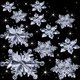 thumbnail image 2 of 10Pcs Plastic Crystal Snowflake Ornament Acrylic Transparent Snowflake for Winter Home New Year Christmas Tree DIY Decoration, 2 of 5