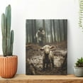 thumbnail image 3 of AEFER Christian Wall Art Jesus Chasing Lost Lamb Canvas Print Inspirational Wall Decor Home Decor Unframe: 16x20inch(40x50cm), 3 of 5