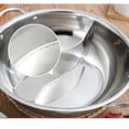 thumbnail image 3 of Thicken Stainless Chinese Hot Pot, Single-layer Dual Site, Household Cookware 30cm, 3 of 6