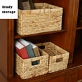 thumbnail image 4 of Paniers de Rangement Petits en Osier Rectangulaire Fait Main Panier de Rangement en Osier avec Doublure, 4 of 8