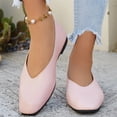thumbnail image 4 of IEMIEMIEM Women's Ballet Flats Comfortable Shoes Pointed Toe Slip On Work Loafers Business Casual Dress Shoes Nude Flat Pink 5.5 Wide, 4 of 6