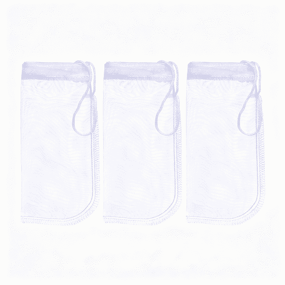 ACDANC 3 Pack Extra Fine 180 Micron Aquarium Filter Media Bags Reusable Drawstring Mesh for Resins and Filter Pads