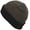 Yellow/Black, variant on Adult Cuffed Variegated Color Rib Knit Beanie W/Faux Fur Lining - Dark Gray/Black