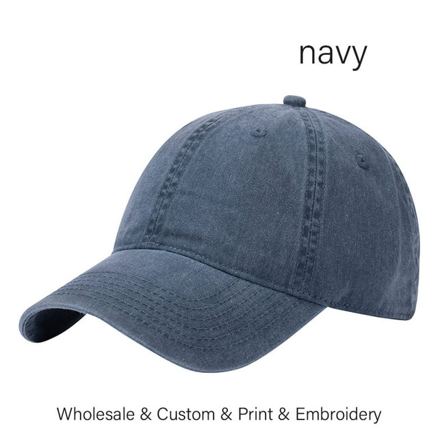 SLECKTON Custom Baseball Cap Brand Logo Design DIY Sun Hat Embroidery Print Photo Washed Retro Cotton Cowboy Hat Adult Wholesale RWJDXD