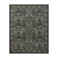 thumbnail image 5 of Lahome Washable 8'x10' Area Rug, Black Vintage Floral Rugs for Living Room, Non-Slip Soft Low Pile Farmhouse Botanical Birds Pattern Carpet for Bedroom Dining Room Office Decor, Black, 5 of 12