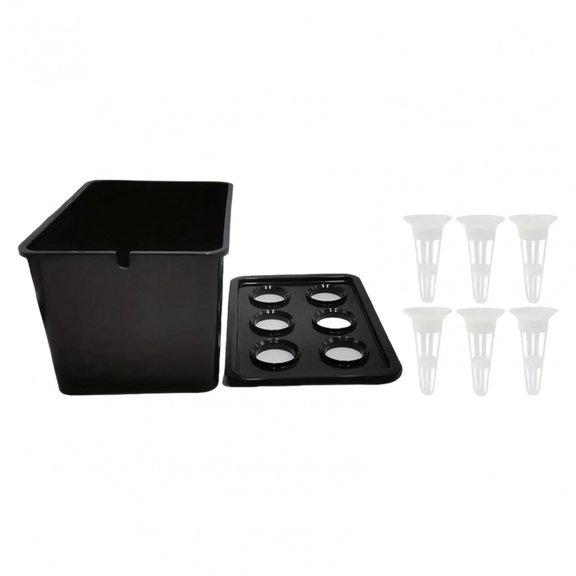 6 Holes Hydroponic Boxes Nursery Pots Set Professional Hydroponic Grower Box Universal Hydroponic System Planting Container