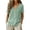 Green, variant on Linen Cotton Blouse For Women Casual Summer Short Sleeve V Neck Embroidered Relaxed Fit Lightweight Comfortable Daily Wear Office Leisure Beach Vacation