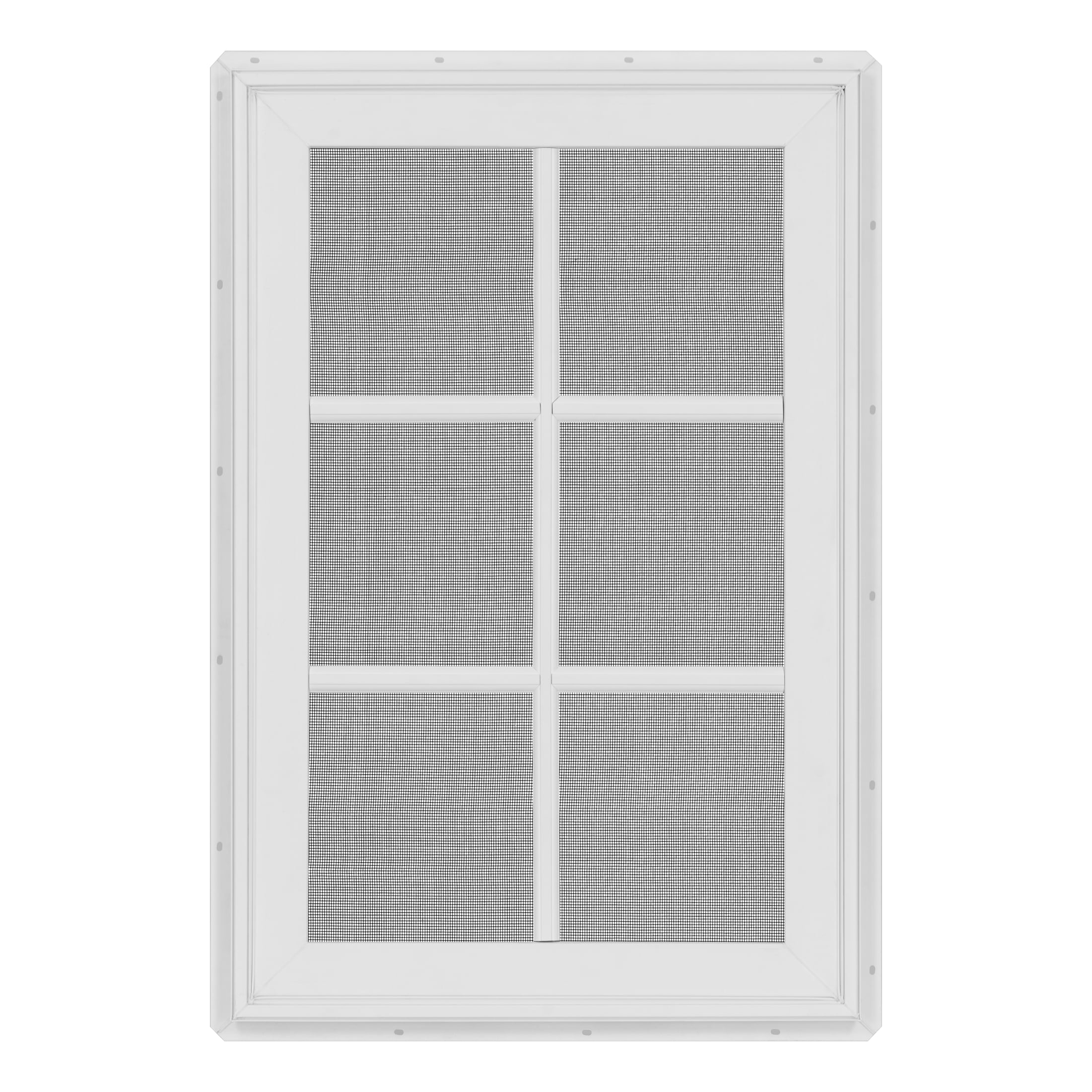 24 in. x 36 in. White Vinyl Double-Pane Insulated Right-Hand Casement Window with SDL Grids and Screen