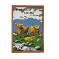 thumbnail image 2 of Scottish Highland Cattle 100% Cotton Tea Towel Made in Scotland by Glen Appin, 2 of 2