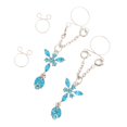 thumbnail image 3 of lionlar 2Pcs Clip on Adjustable Stainless Steel Body Jewelry , Blue, 3 of 6