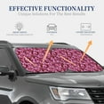 thumbnail image 5 of Uemuo Orchids Flowers Printed 2 PCS Car Windshield Sun Shade, Auto Sun Heat and UV Rays Blocker, Foldable Automotive Front Window Sunshade Protector, 5 of 7